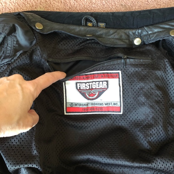 SOLD Beautiful FIRST GEAR Cafe Racer MC leather jacket - Picture 10 of 16